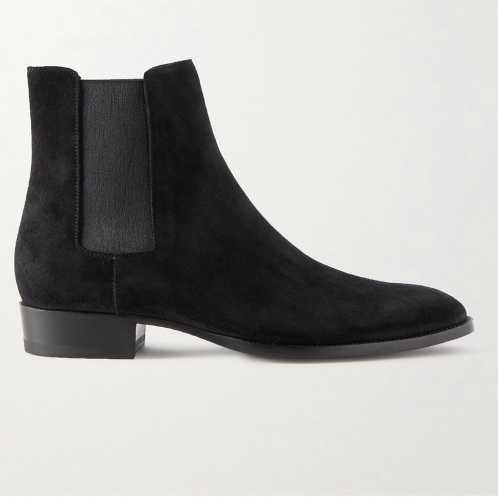 YSL men’s suede Wyatt boots